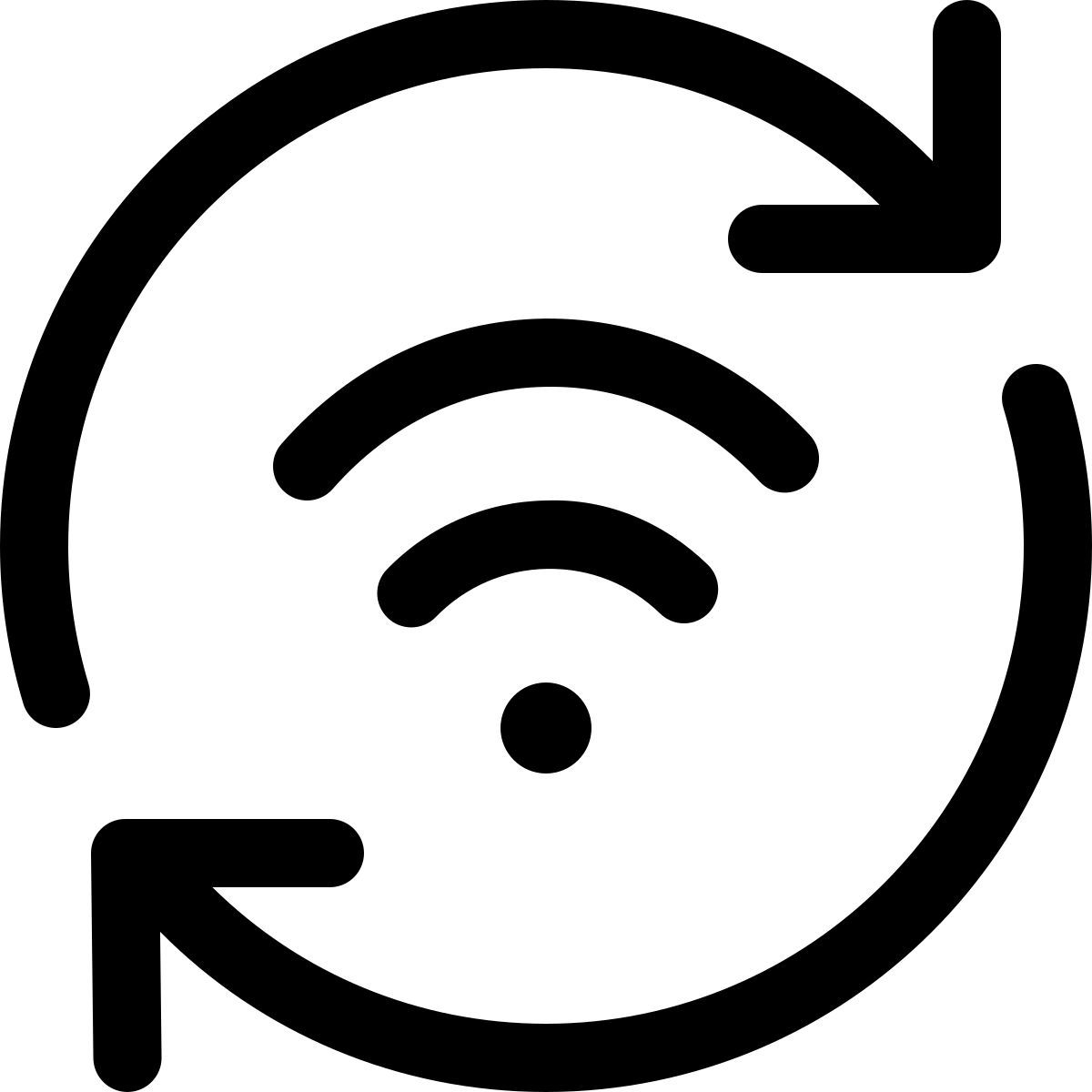 wi fi synchronization icon