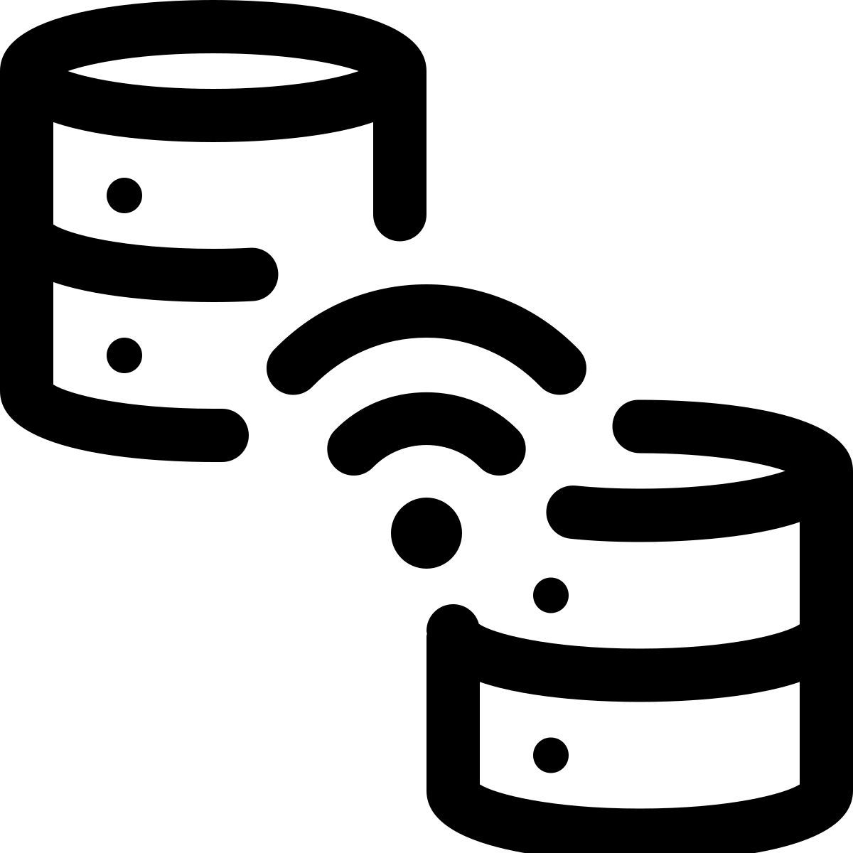 sincronización inalámbrica de bases de datos icon