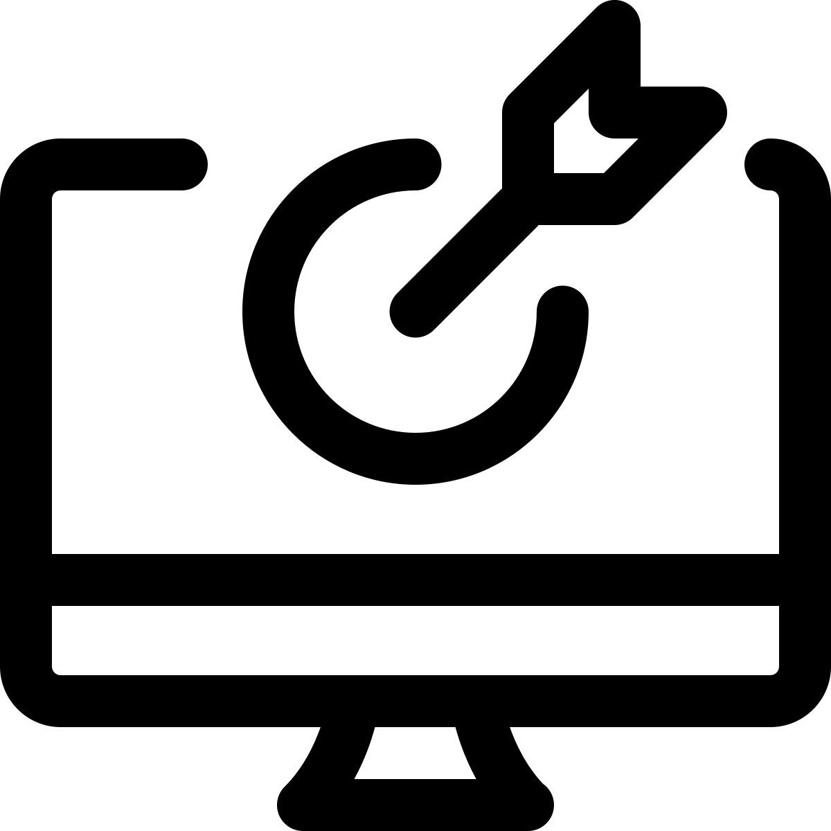 externe arbeit zielt auf desktop computer isoliert auf einem weißen hintergrund start regulär tal revivo icon