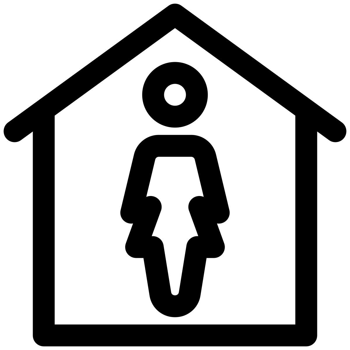 person zu hause icon