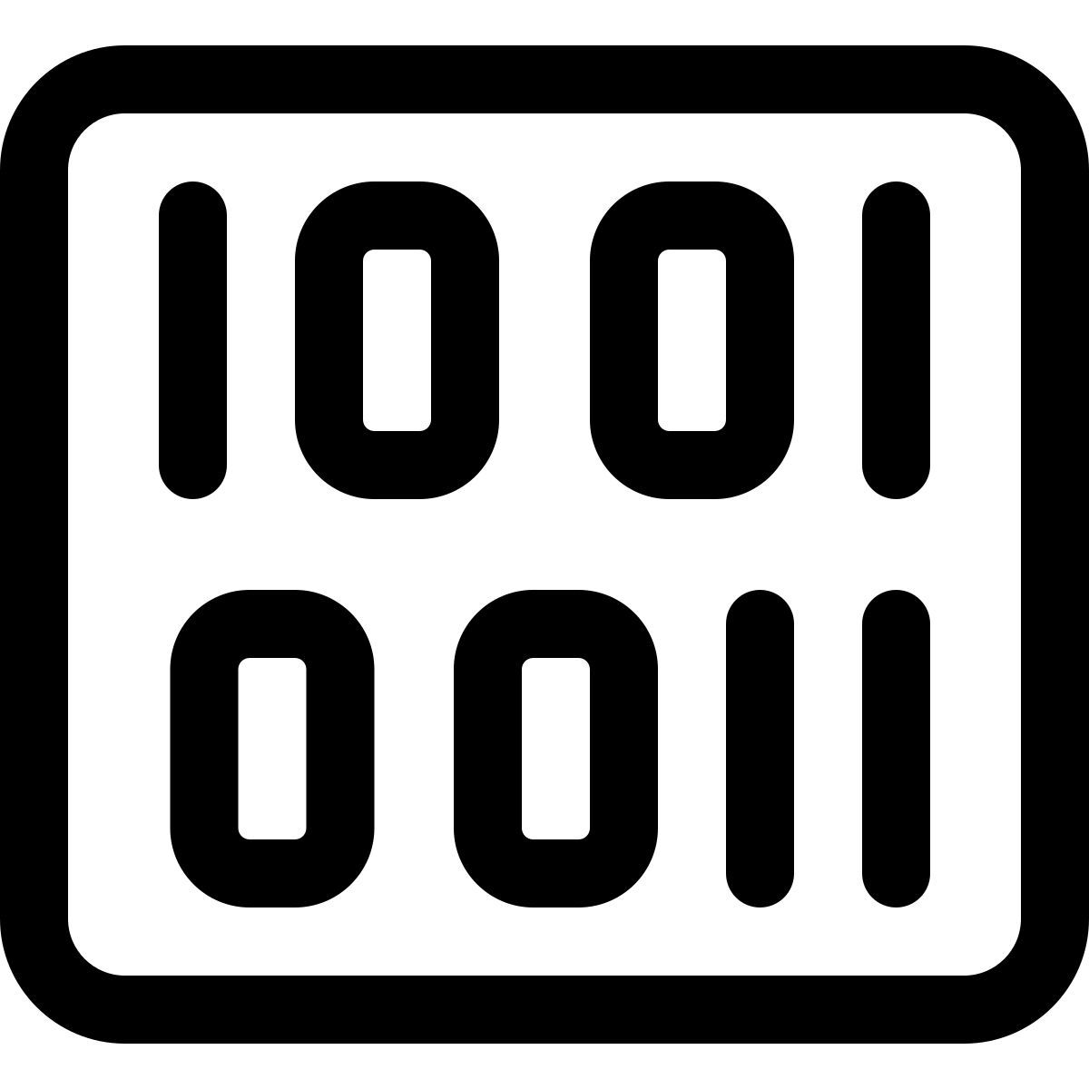 binary code icon