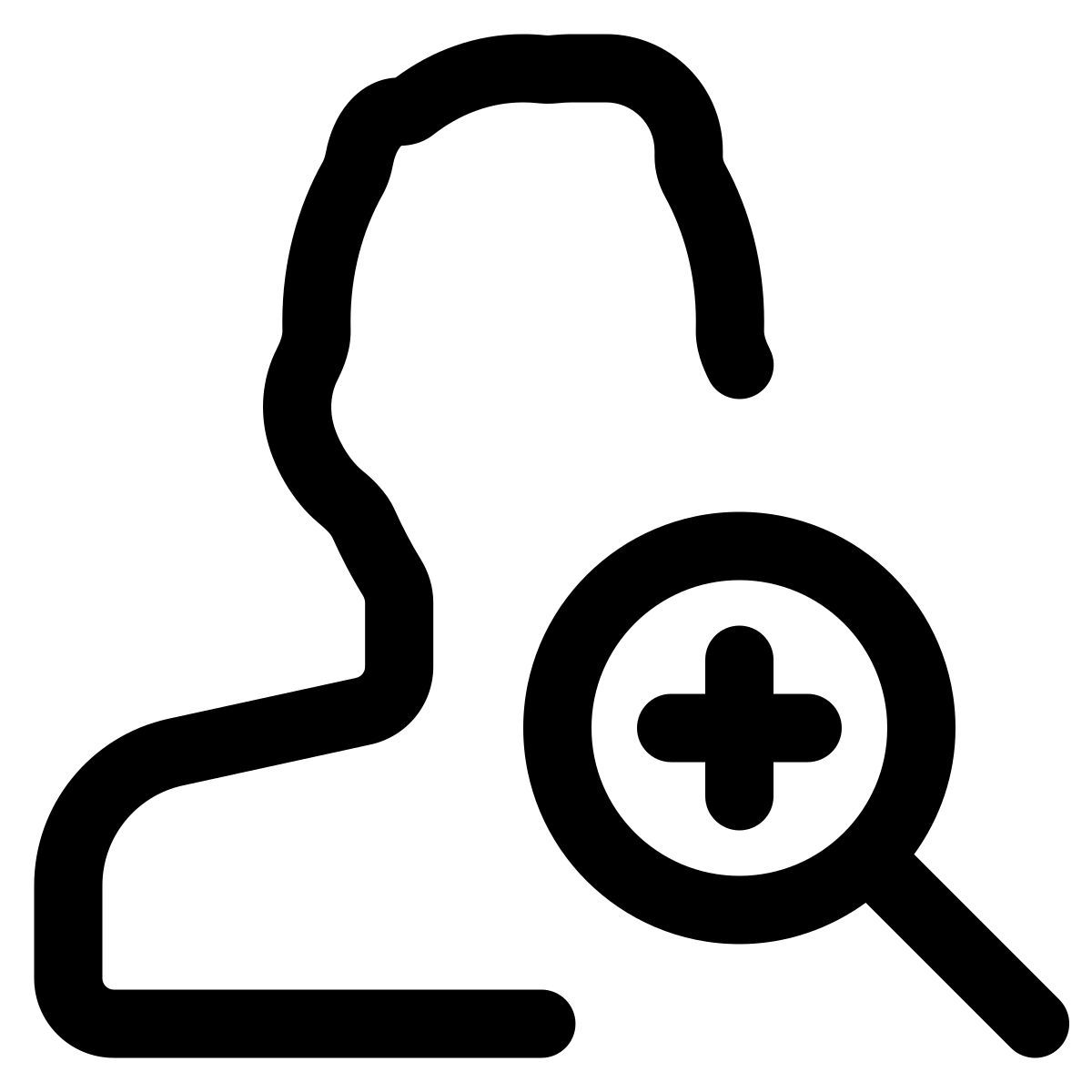 zoom in user icon