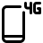 external fourth-generation-cellular-connectivity-network-facility-on-phone-action-regular-tal-revivo icon