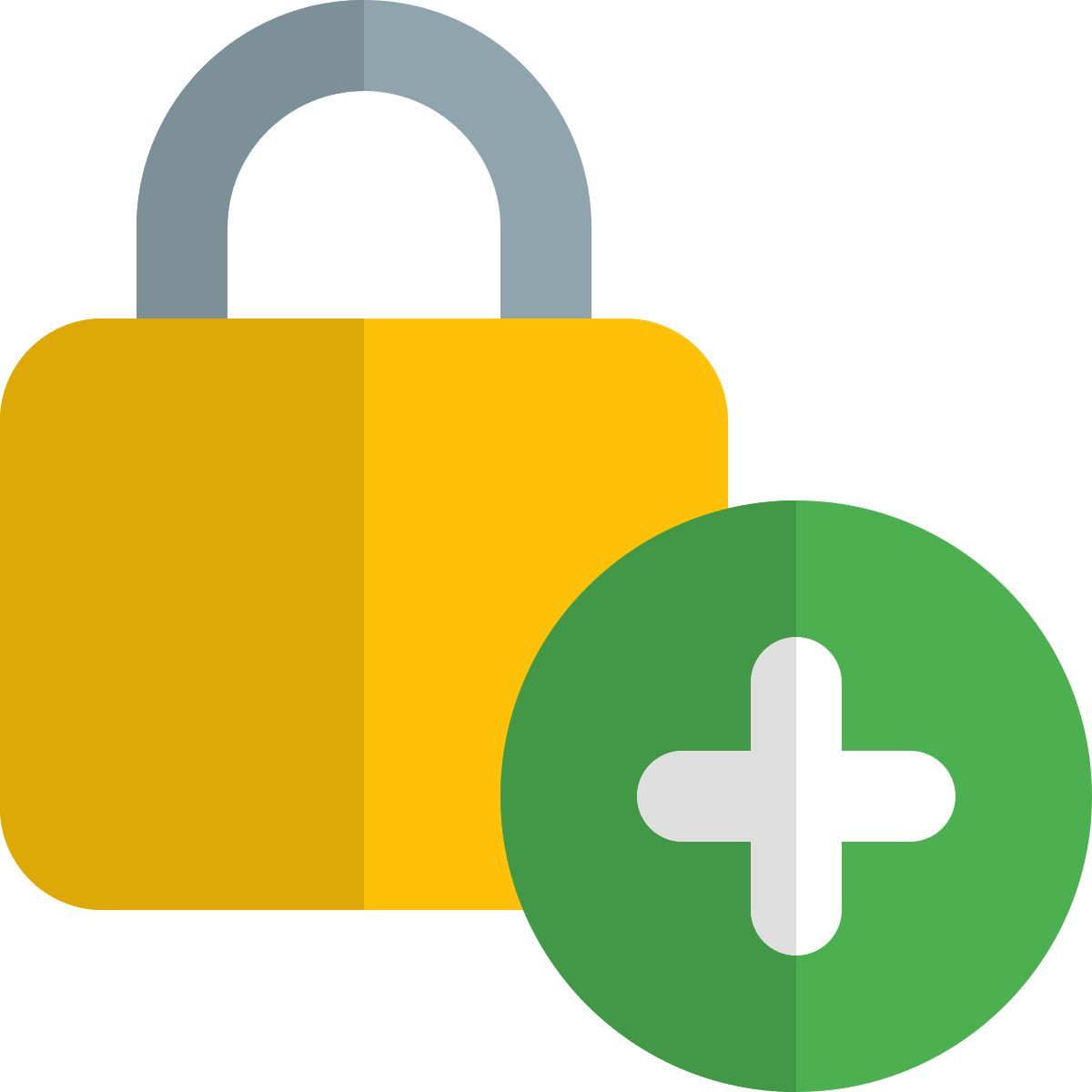 add lock icon