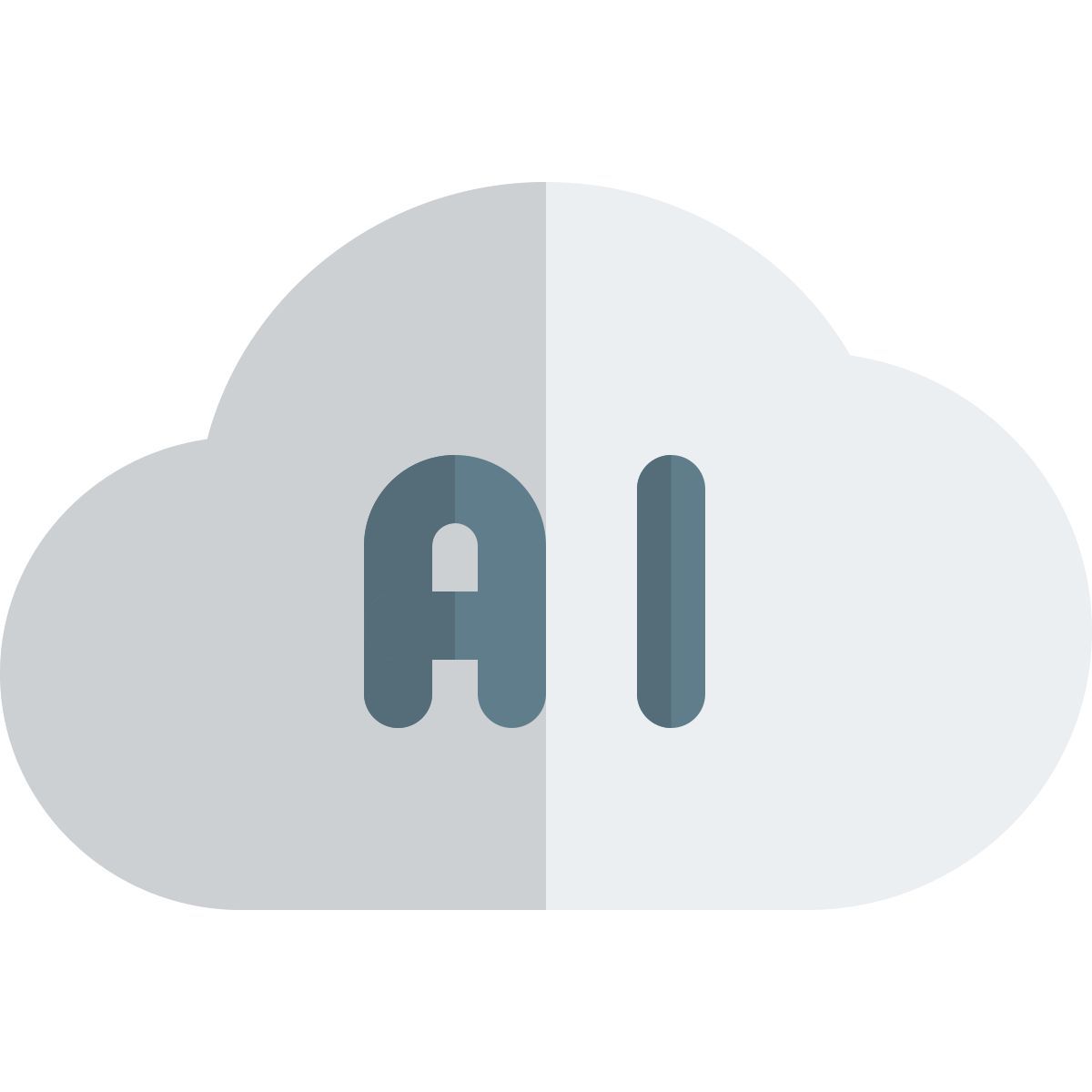 cloud di intelligenza artificiale icon