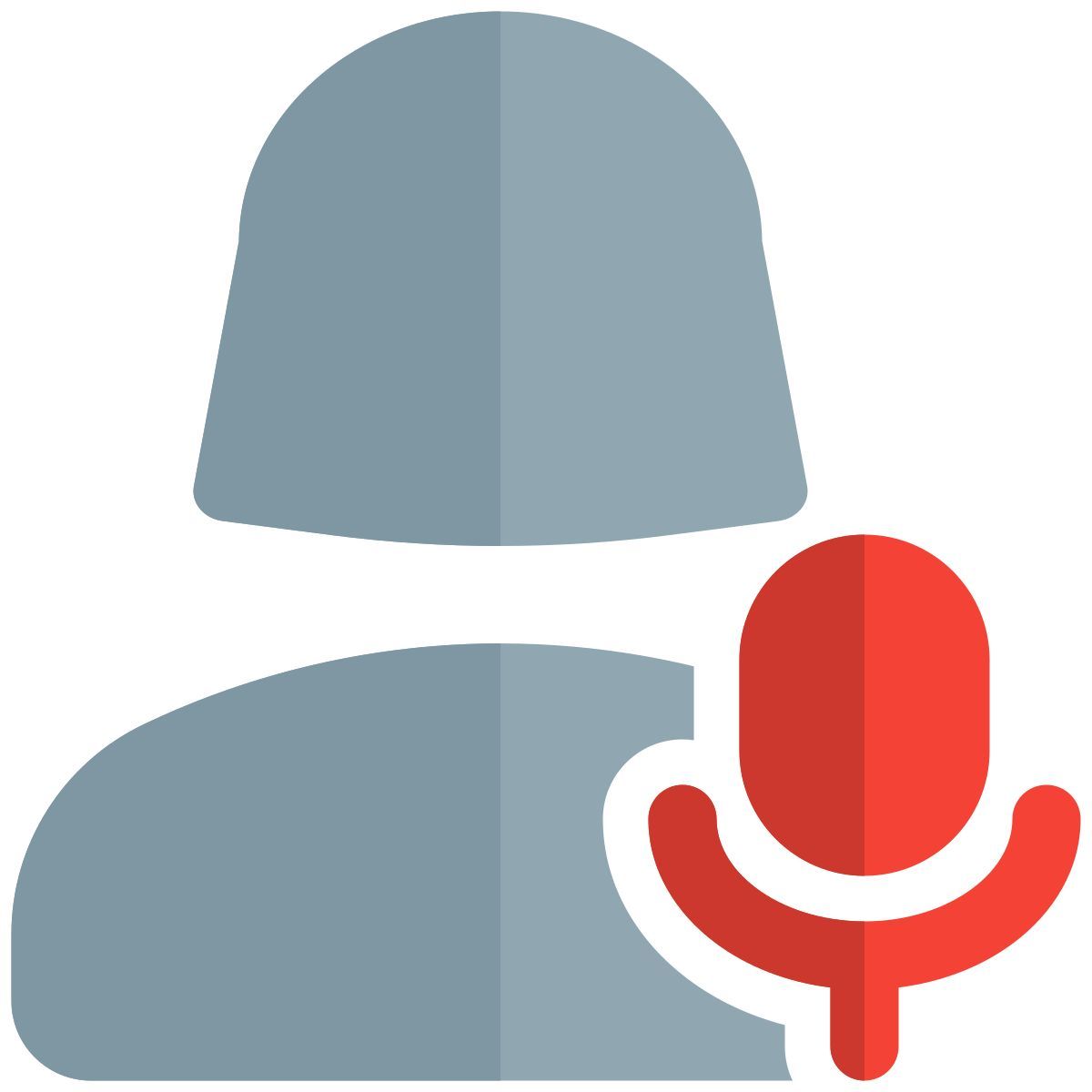 audio played by single female user on a chat messenger icon