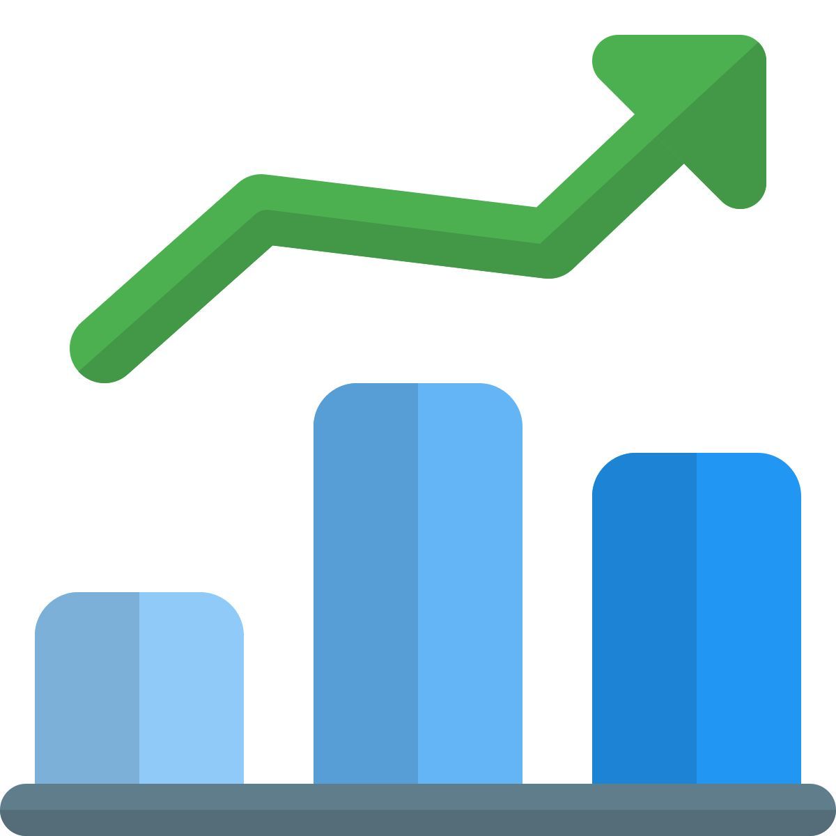 increasing chart icon