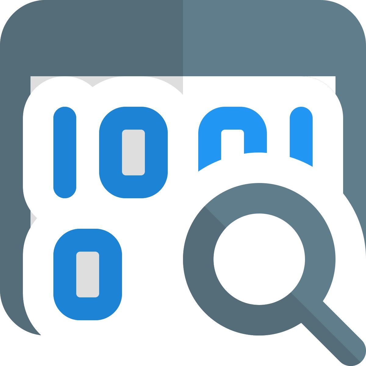 web binary search icon
