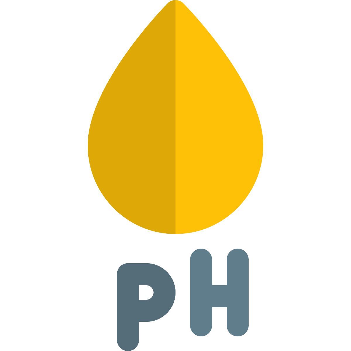 blood drop with ph testing facility isolated on a white background icon