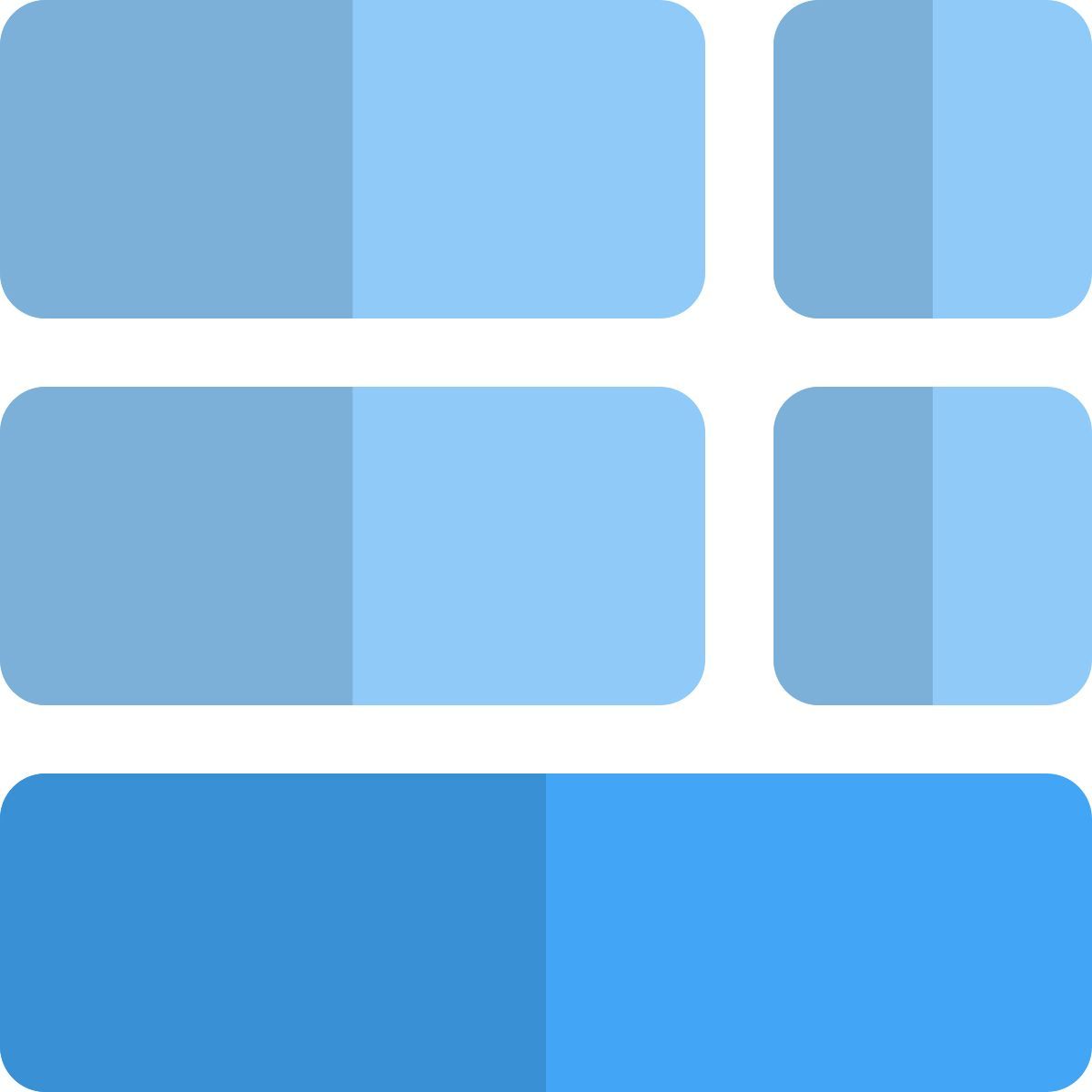unteres rasterlayout icon