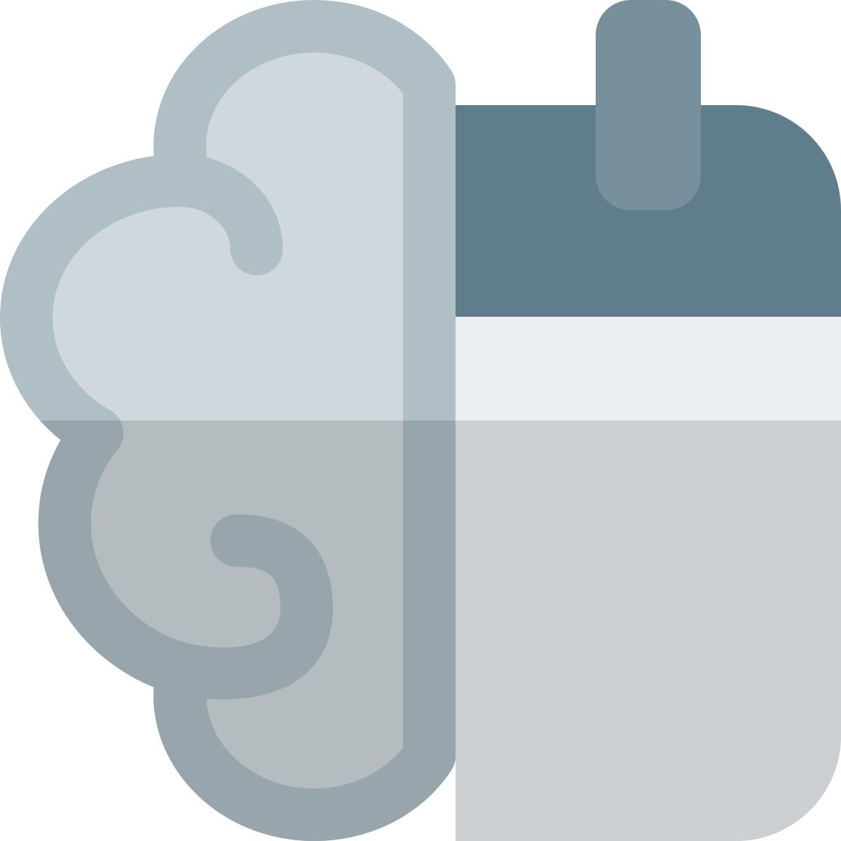 brain calendar icon