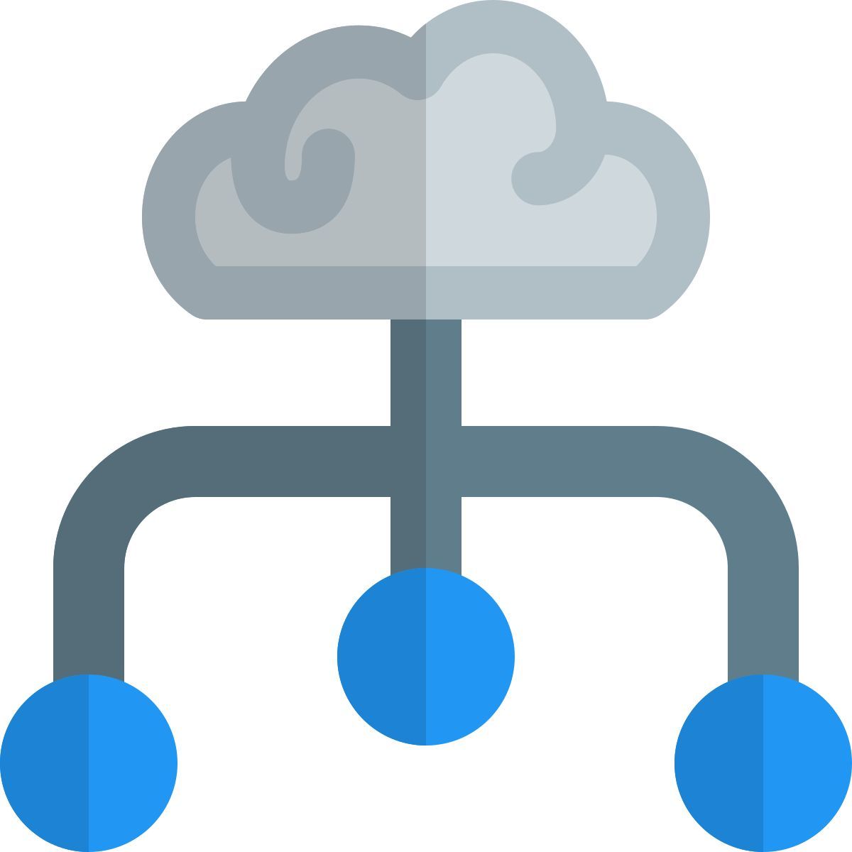 diagramma di flusso del cervello icon