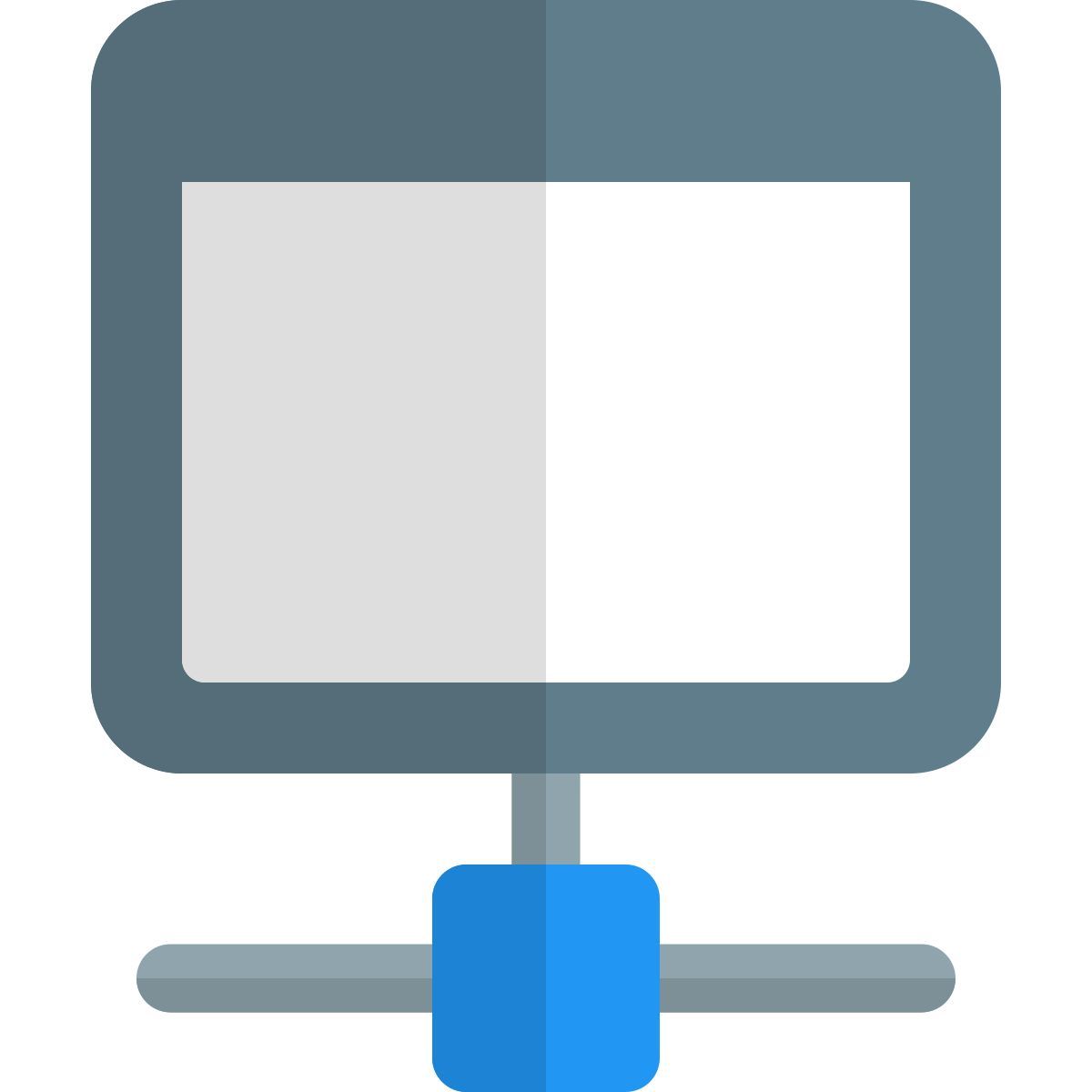 computador conectado icon