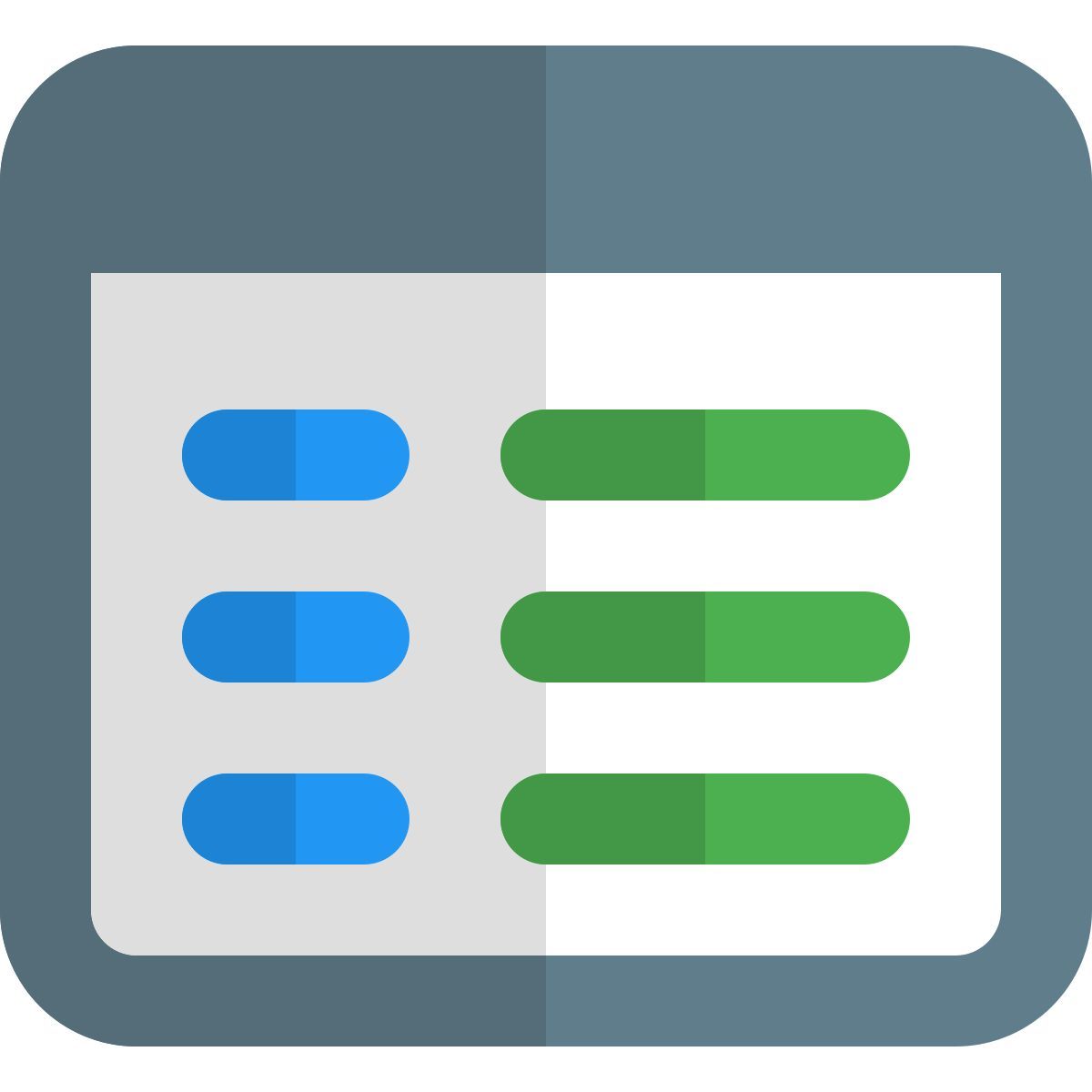 web text menu icon