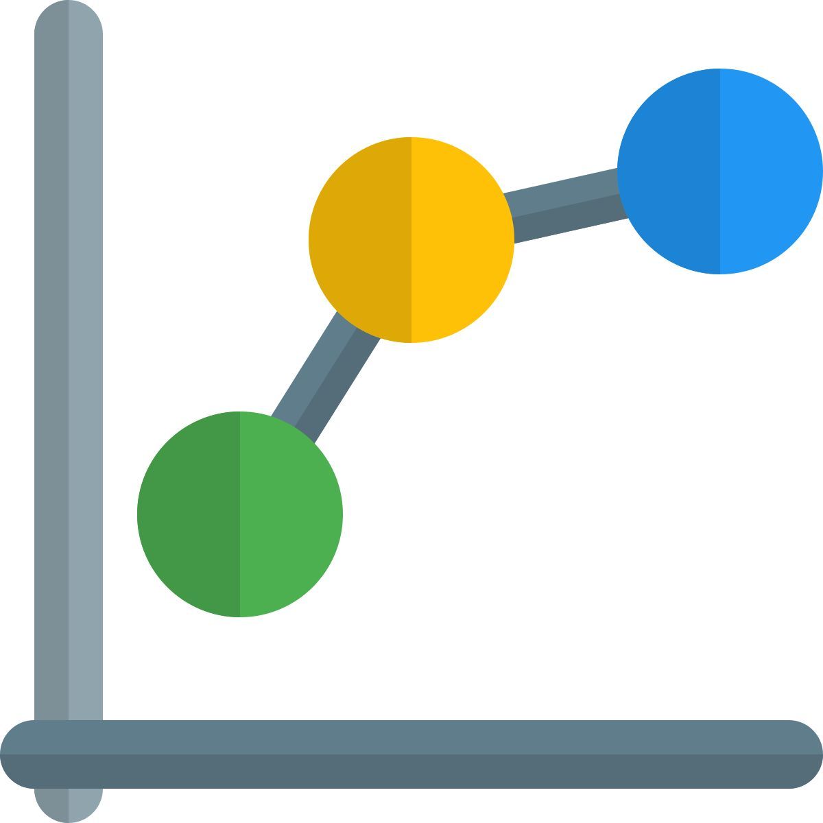 graphique en pointillés icon