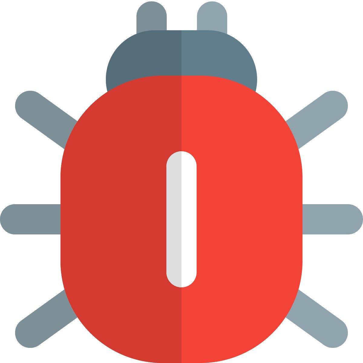 bug externo no computador pessoal sistema interno isolado em fundo branco segurança sombra tal revivo icon