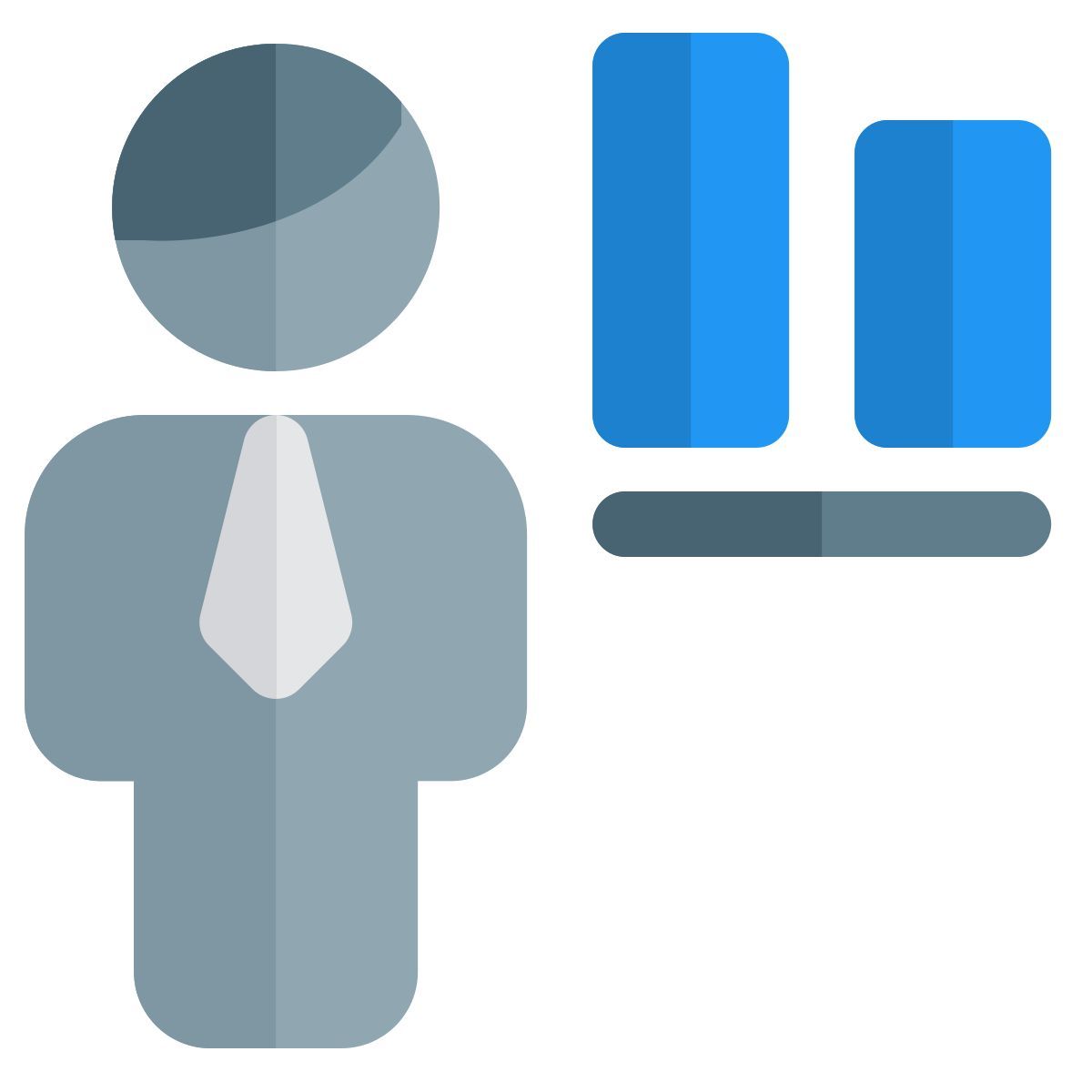 button alignment of a word document for an businessman to adjust icon