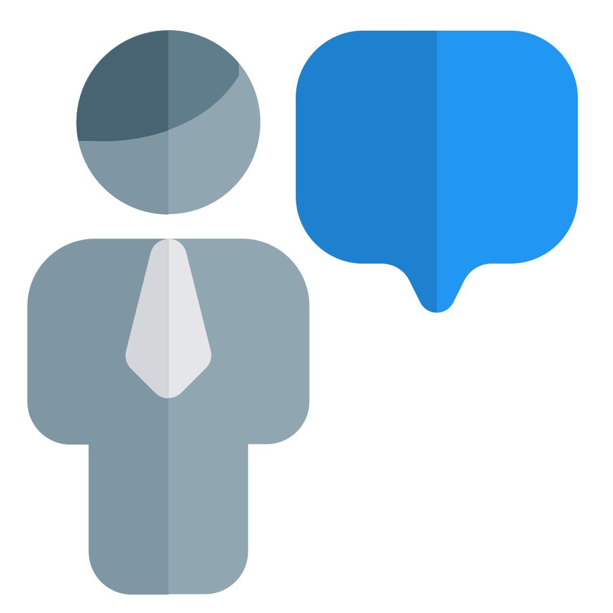 chatting with business peers messenger application function layout icon