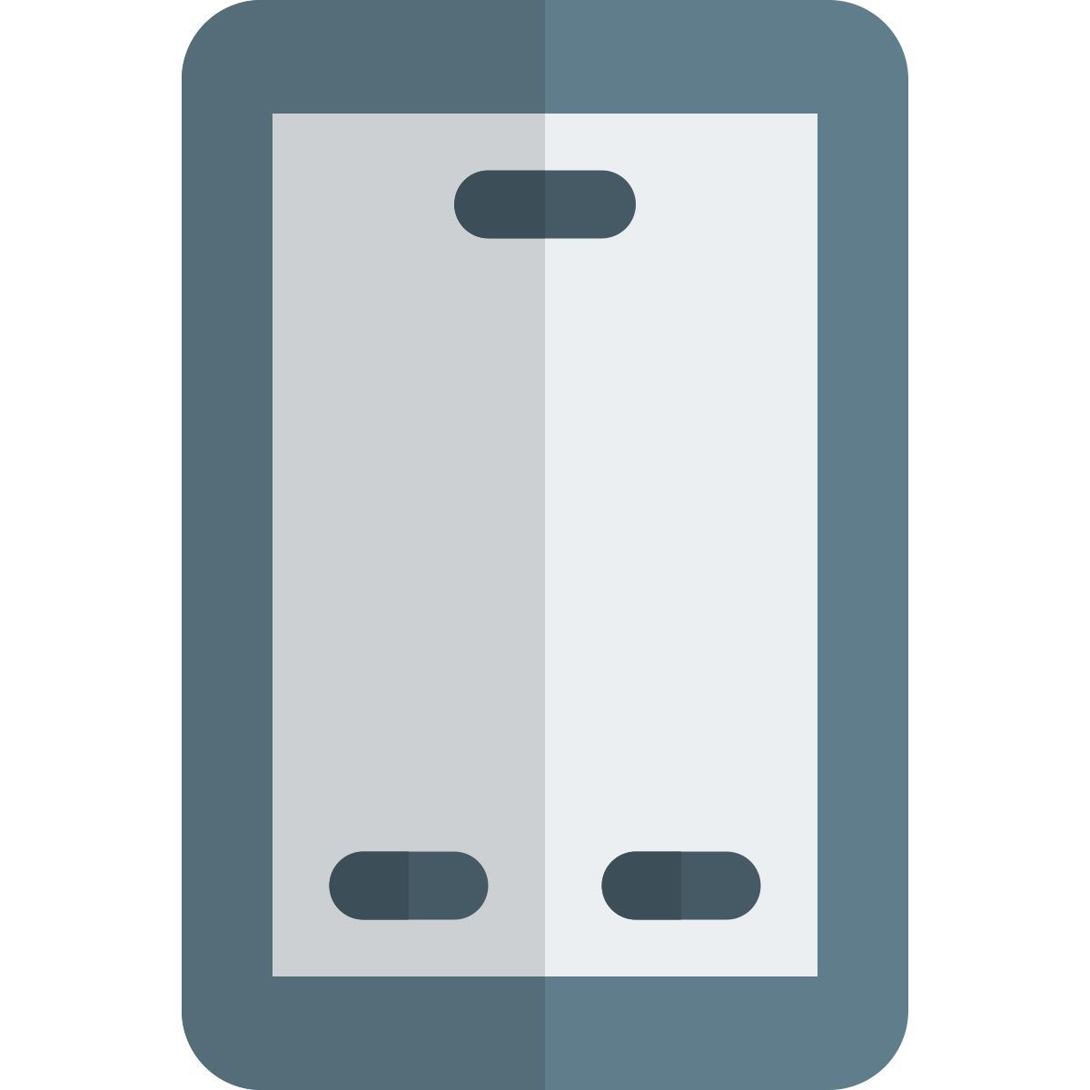 layout de dispositivo smartphone clássico externo com menu e tecla voltar mobile shadow tal revivo icon