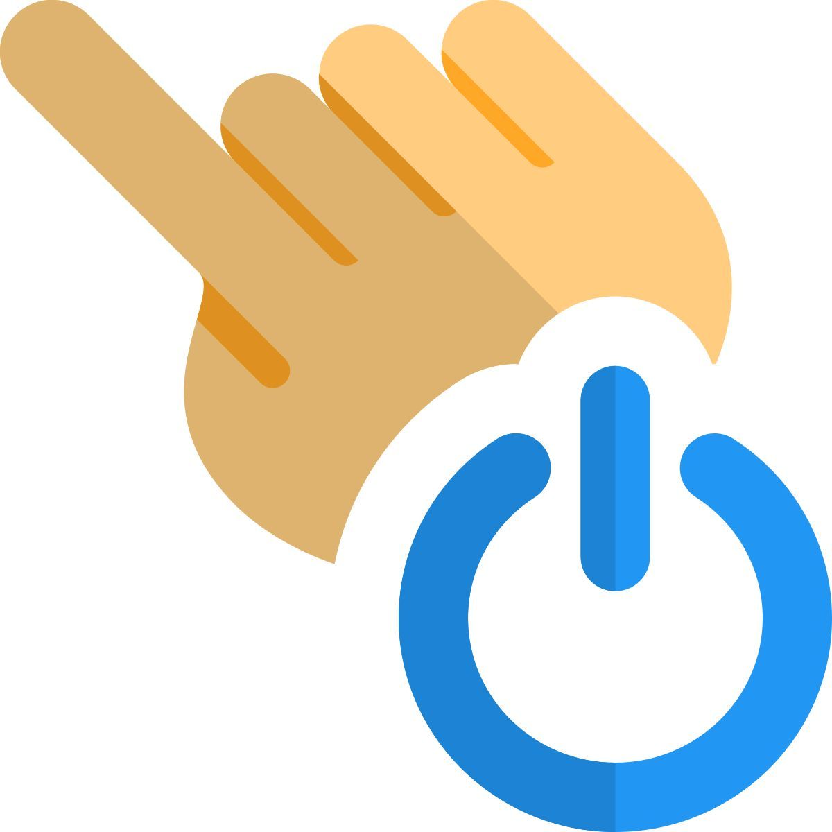 click power button icon