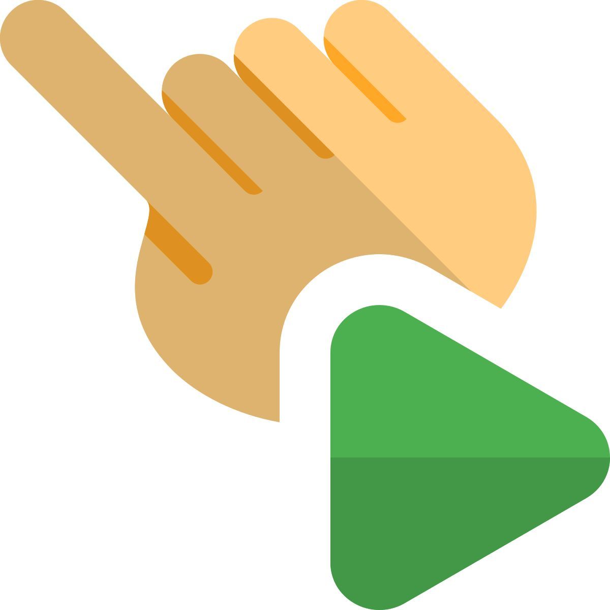 tap play button icon