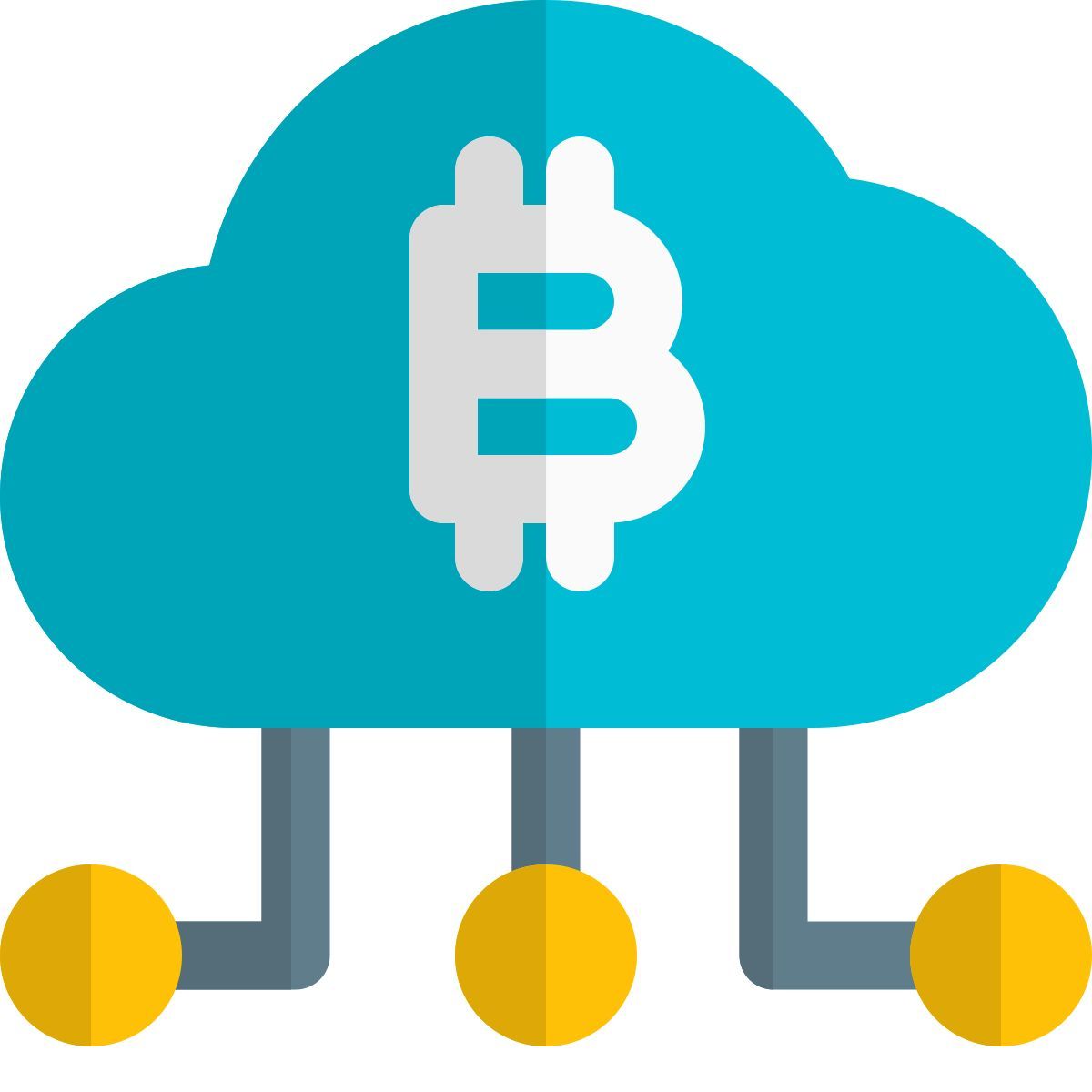 bitcoin cloud network icon