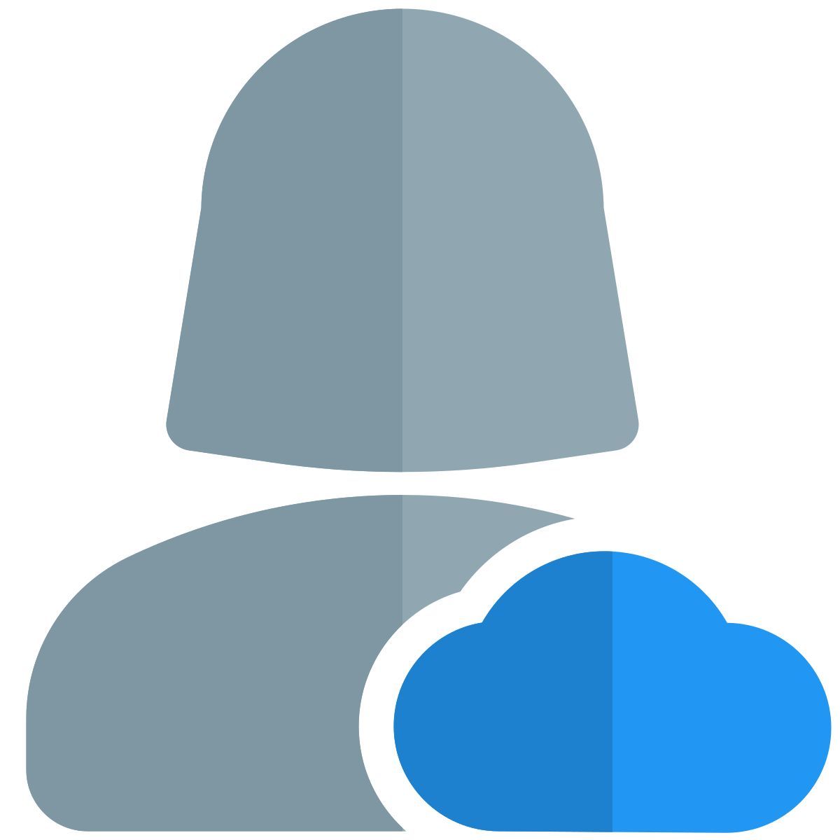 cloud computing engineer with advance support layout icon