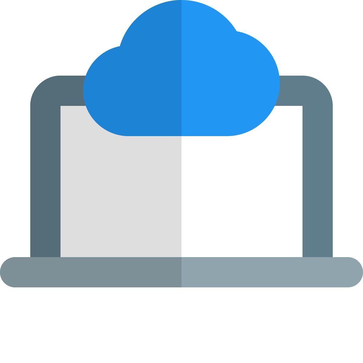 laptop cloud icon