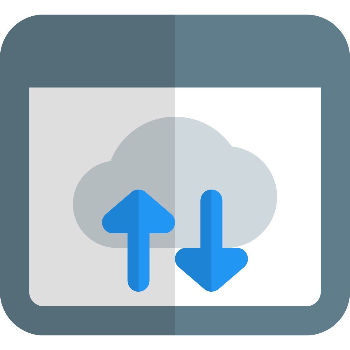 Scambio dati cloud icon