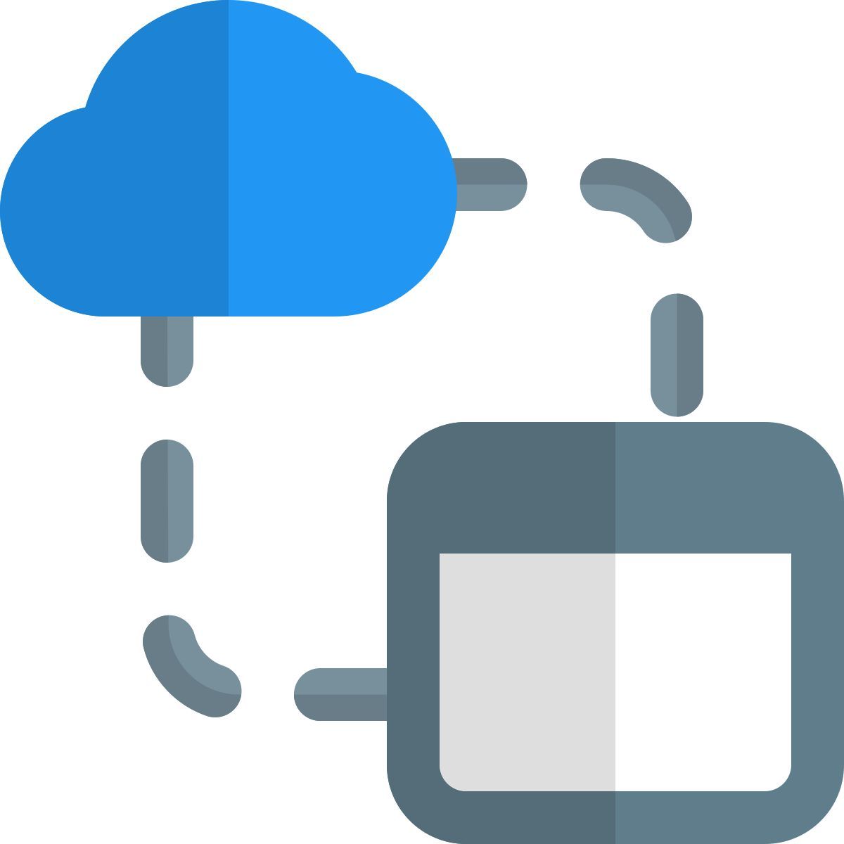 cloud data transfer icon