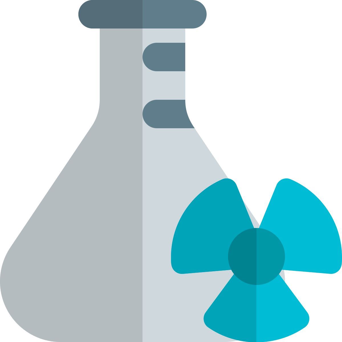 radiation flask icon