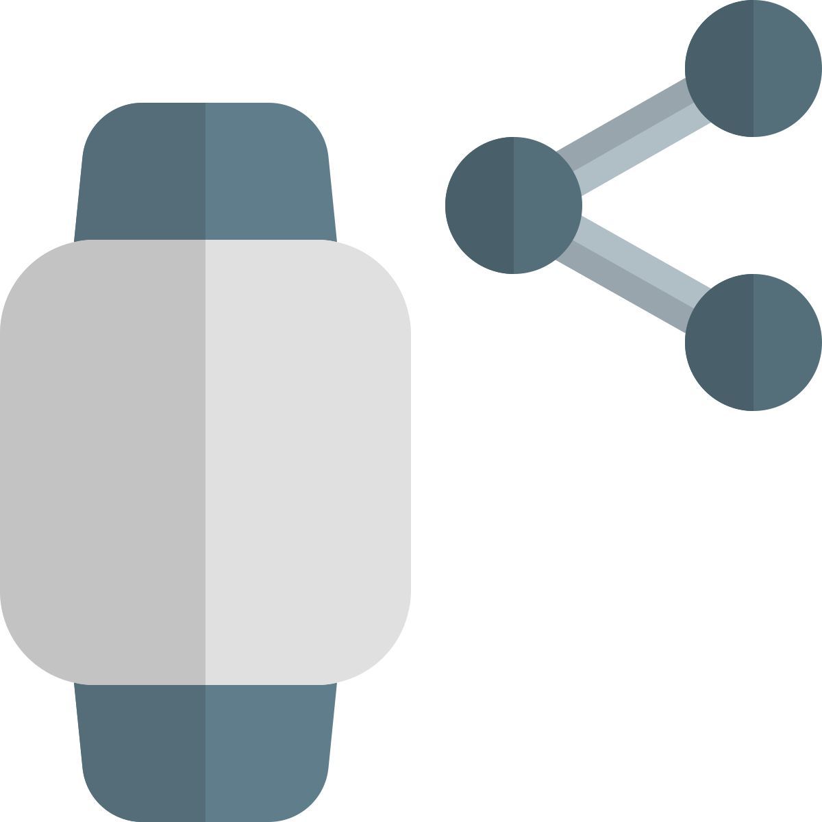 share smartwatch data icon
