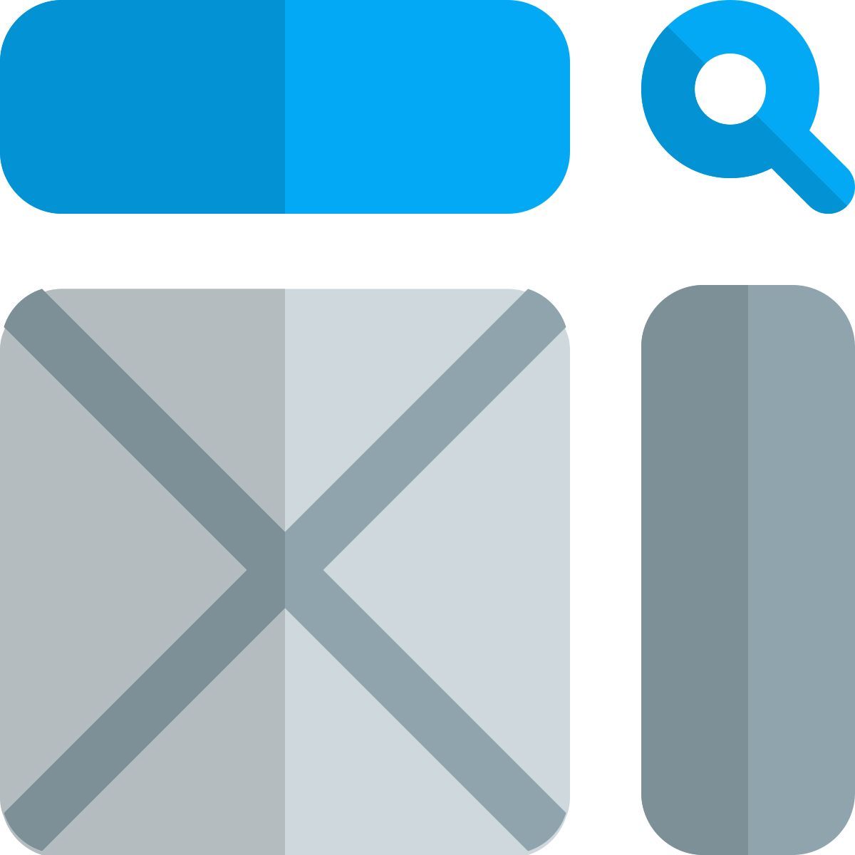 layout with sidebar icon