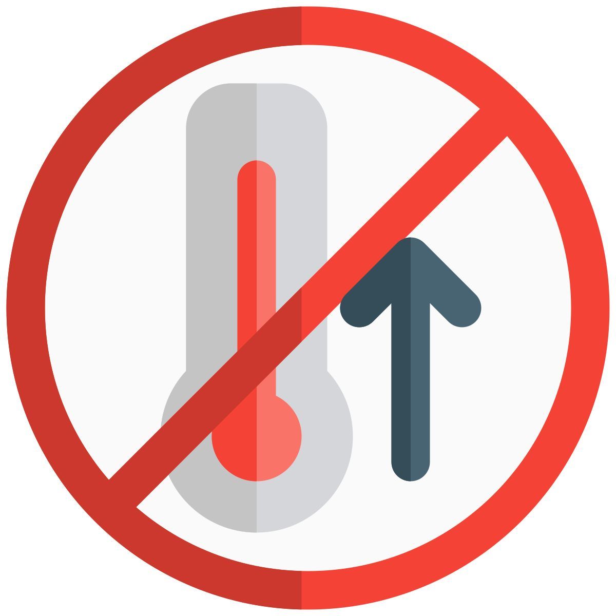 avoid extreme temperatures icon