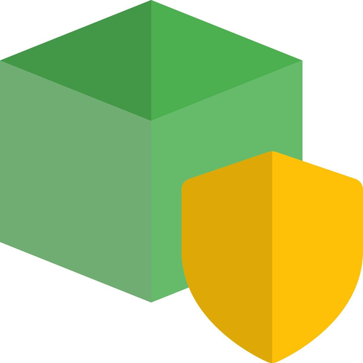 secure 3d design icon