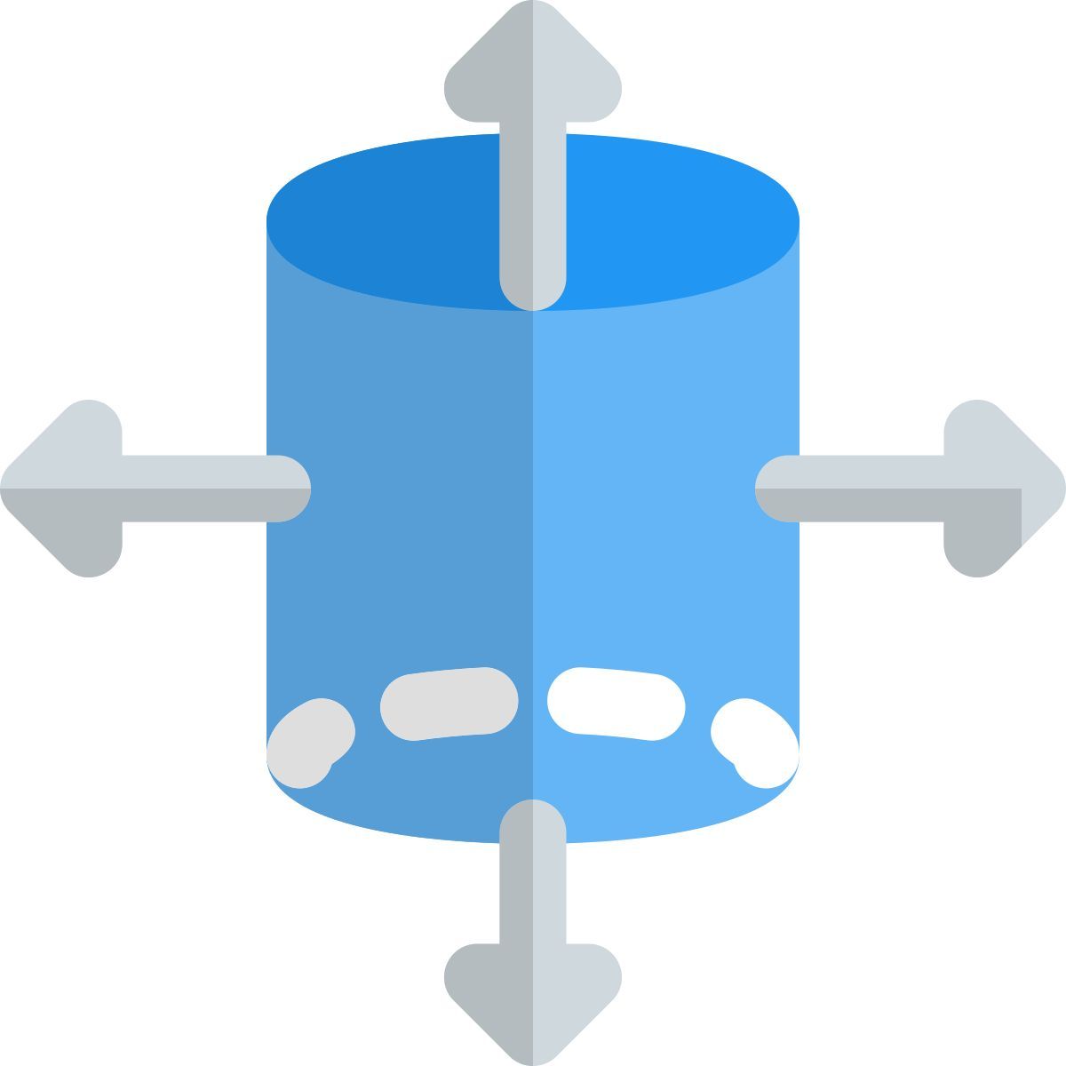 3d cylinder framework icon