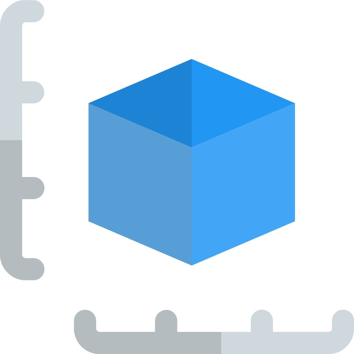 3d box size icon
