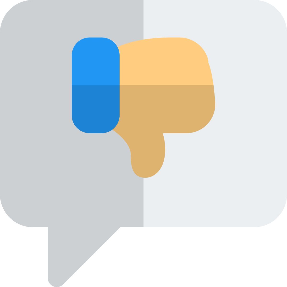 negative comment icon