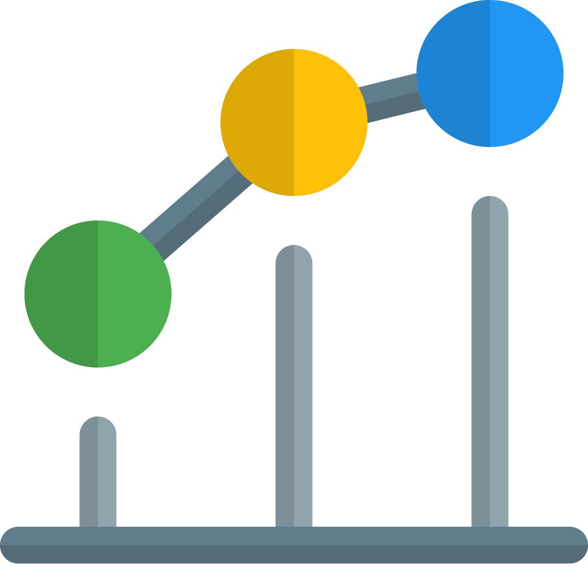dotted line chart icon