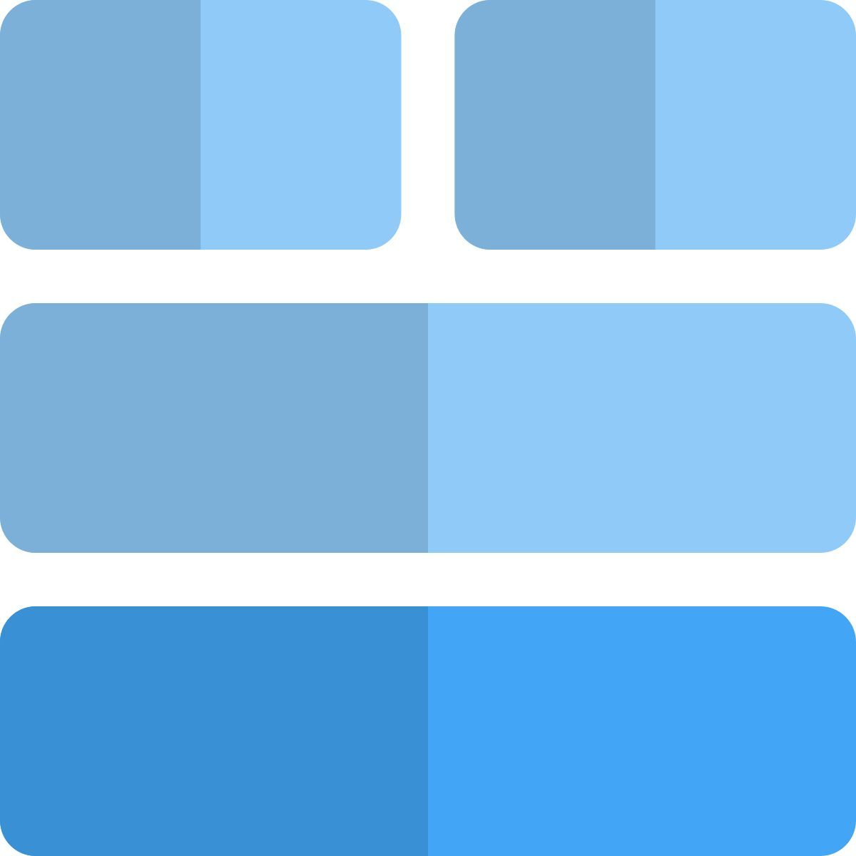 double bar layout icon