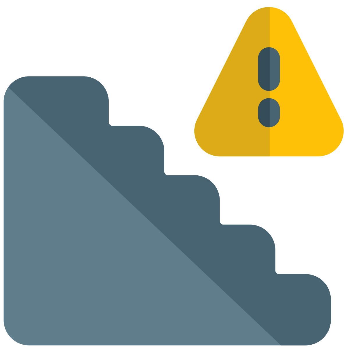 precaución escaleras icon