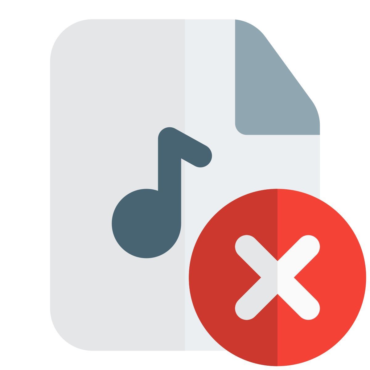 arquivo de música de erro icon