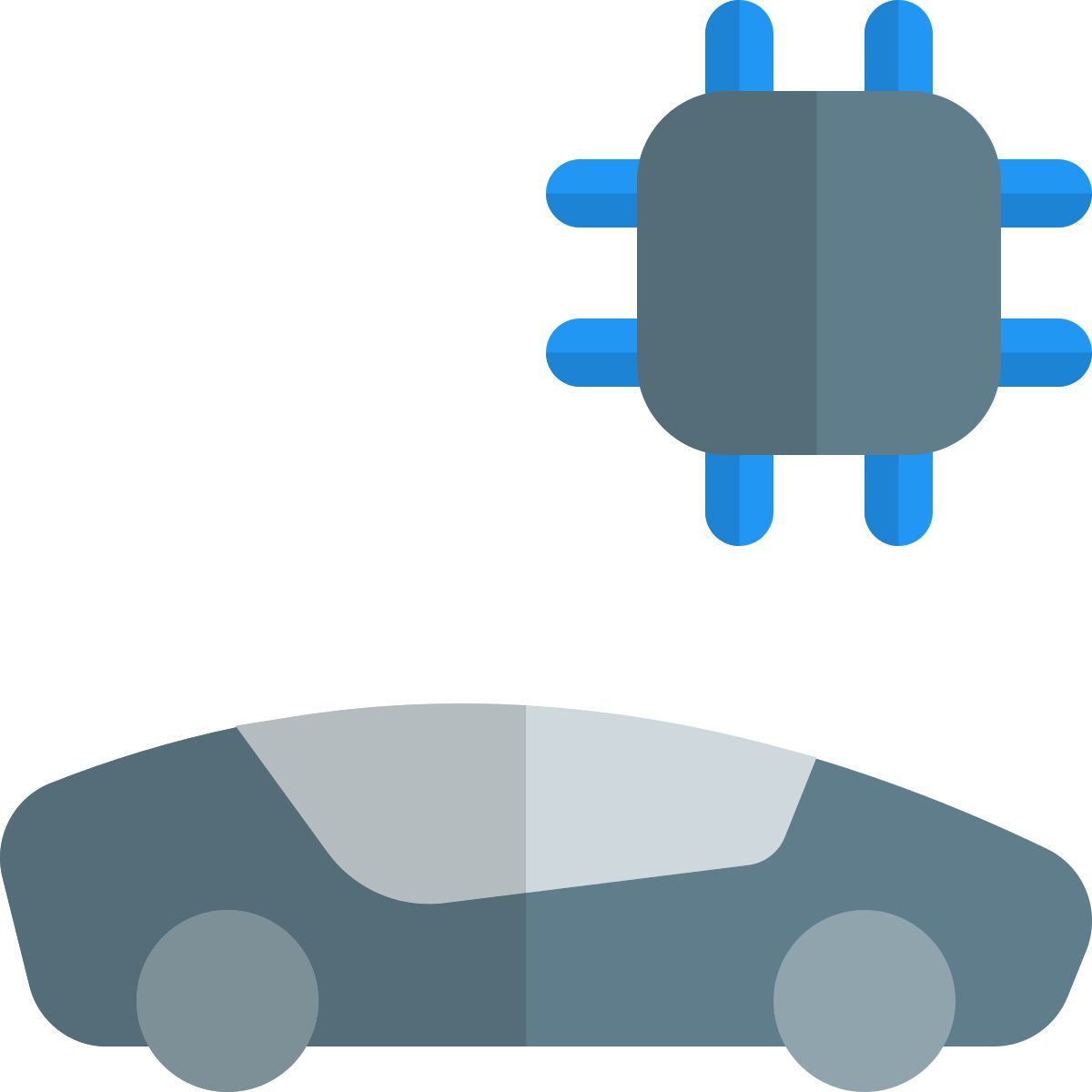 tesla microchip icon