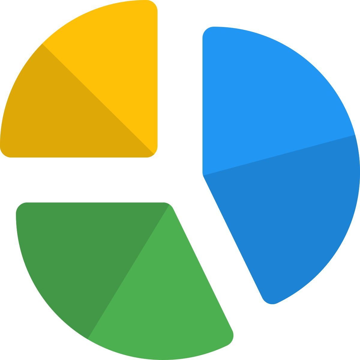 pie chart sections icon