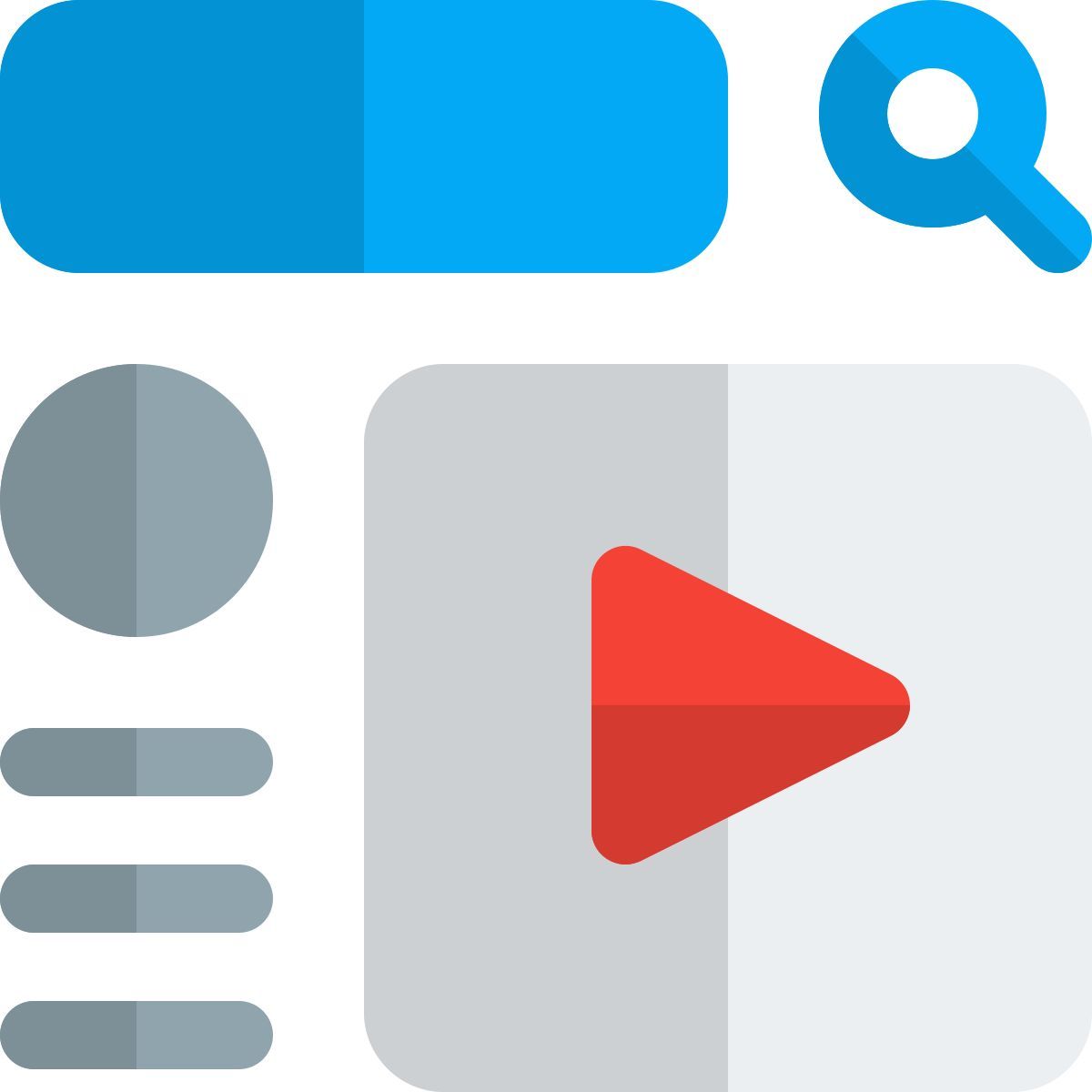 trouver une vidéo icon