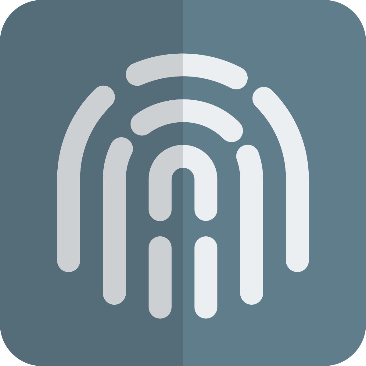 fingerprint scanning icon