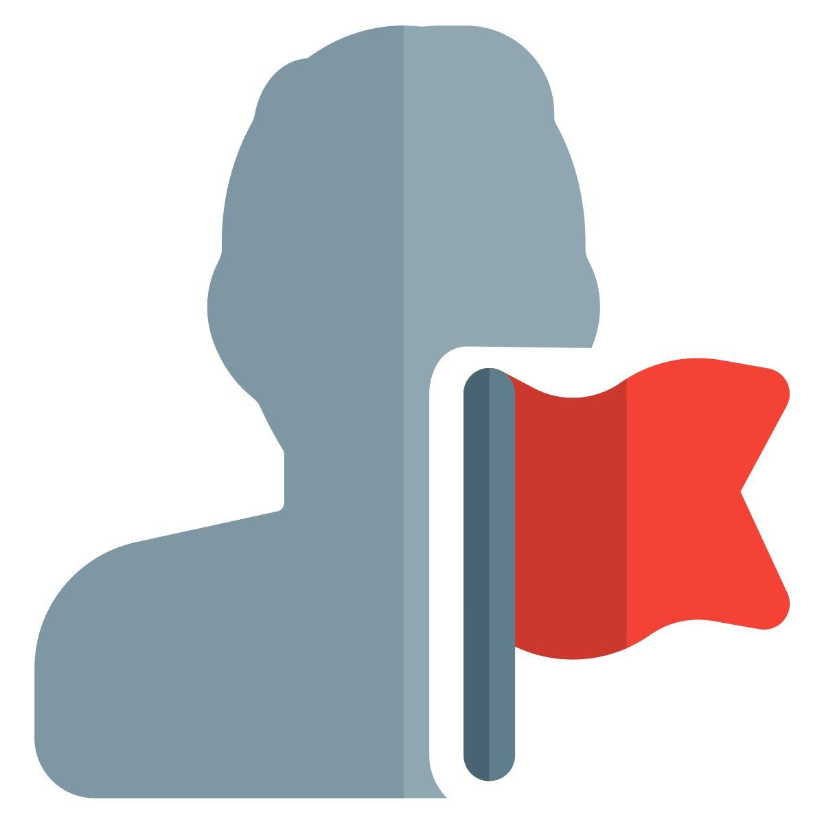 bandera de usuario icon