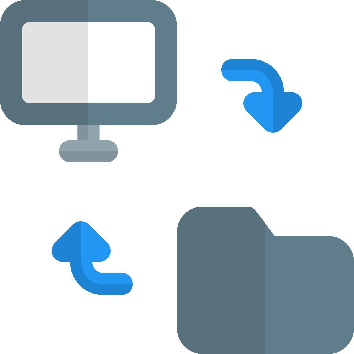 folder to desktop icon