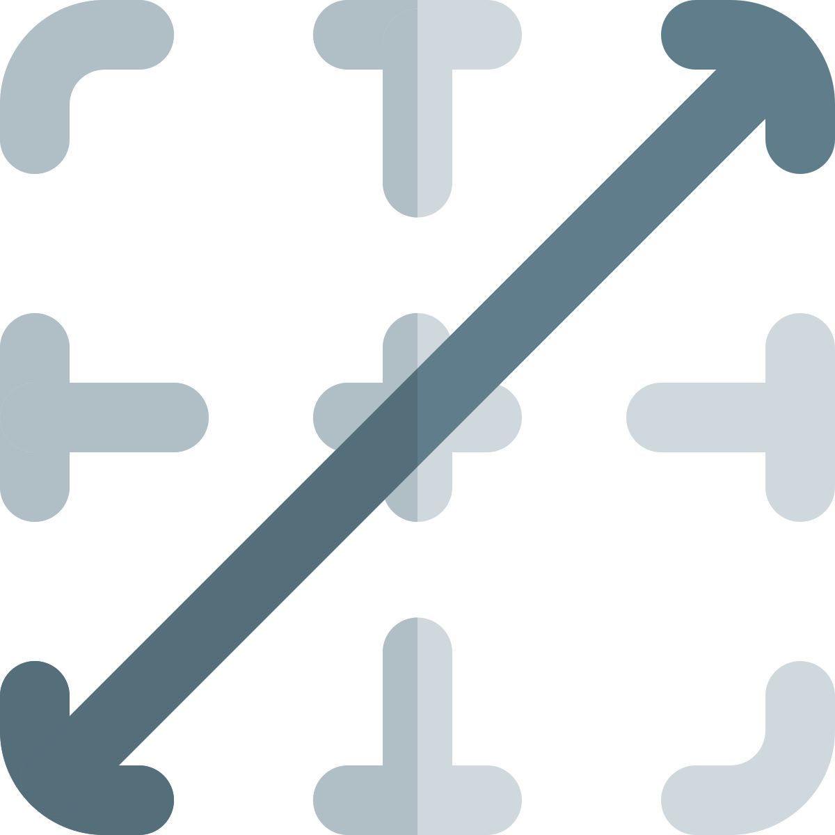 斜向上边框 icon