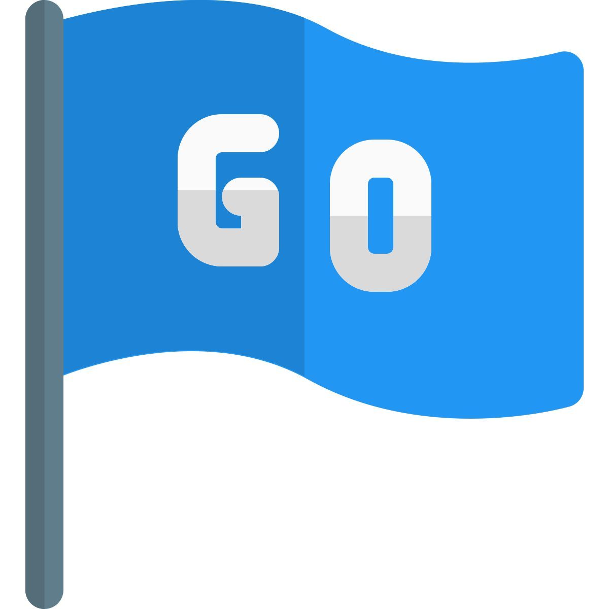 go waving flag icon